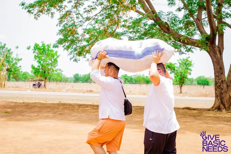 Give Basic Needs Happy Travel trip in Ghana