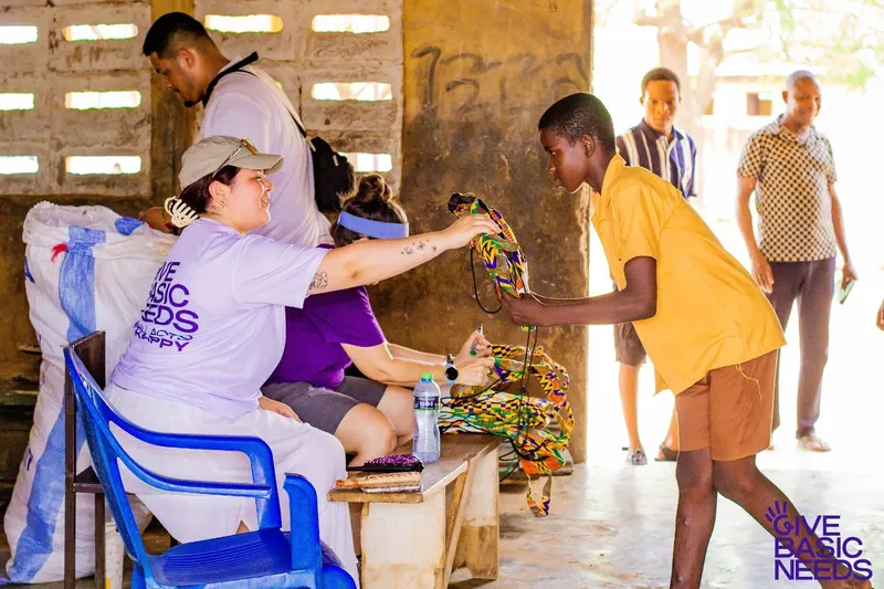 Give Basic Needs Happy Travel trip in Ghana