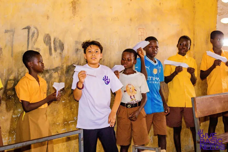 Give Basic Needs Happy Travel trip in Ghana